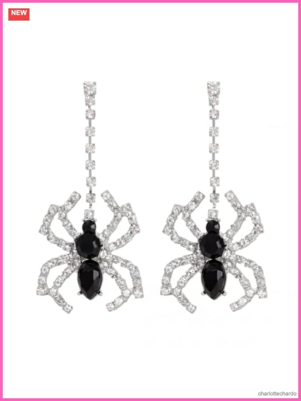 Halloween Spider Dangle Earrings 2.3 Inch Costume Jewelry Party Accessories